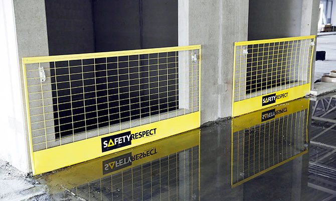 Duvar açıklıklarında duvar braketi ve bariyer - SafetyRespect