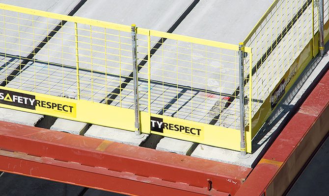 TS EN 13374 SafetyRespect Kenar koruma bariyerleri